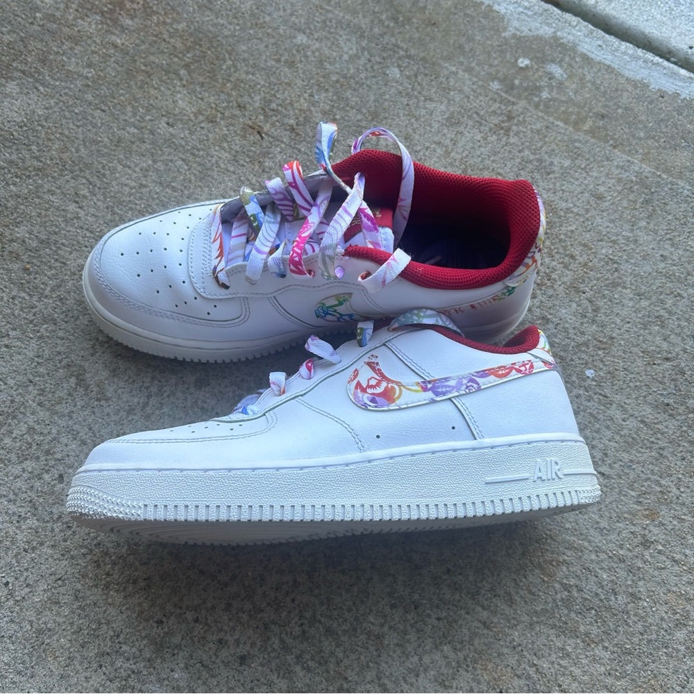 White Nike Air Force 1 Chinese New Year
